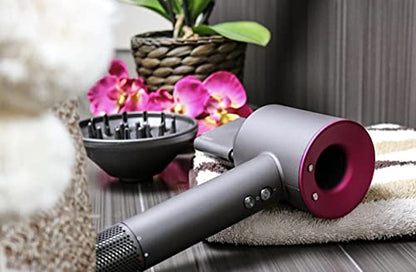 Secador iónico tipo dyson con accesorios
