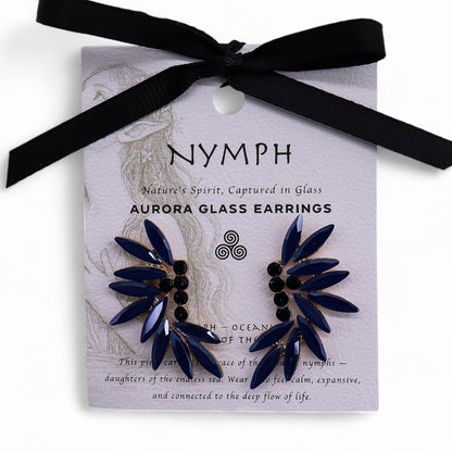 Pendientes de Cristal Vintage - Hadas - Azul