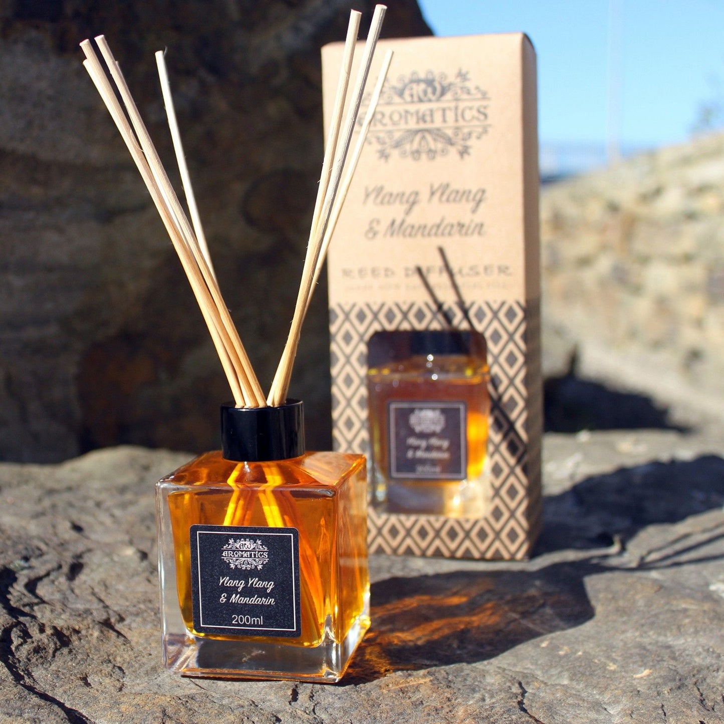 Difusor de Varillas con Aceites Esenciales - Ylang Ylang & Mandarina